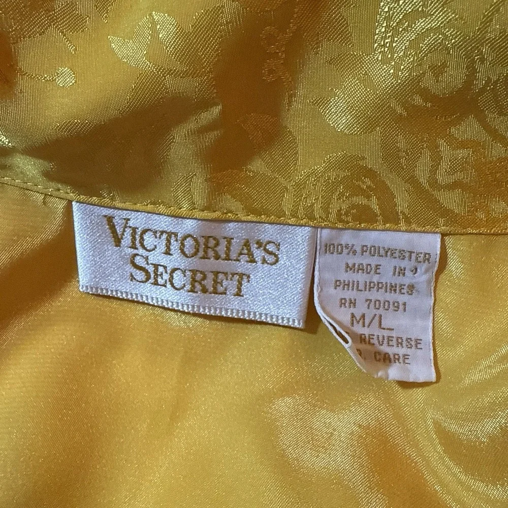 Vintage‎ 90s Gold Label Victorias Secret Night Shirt Dress M/L Satin Oversized